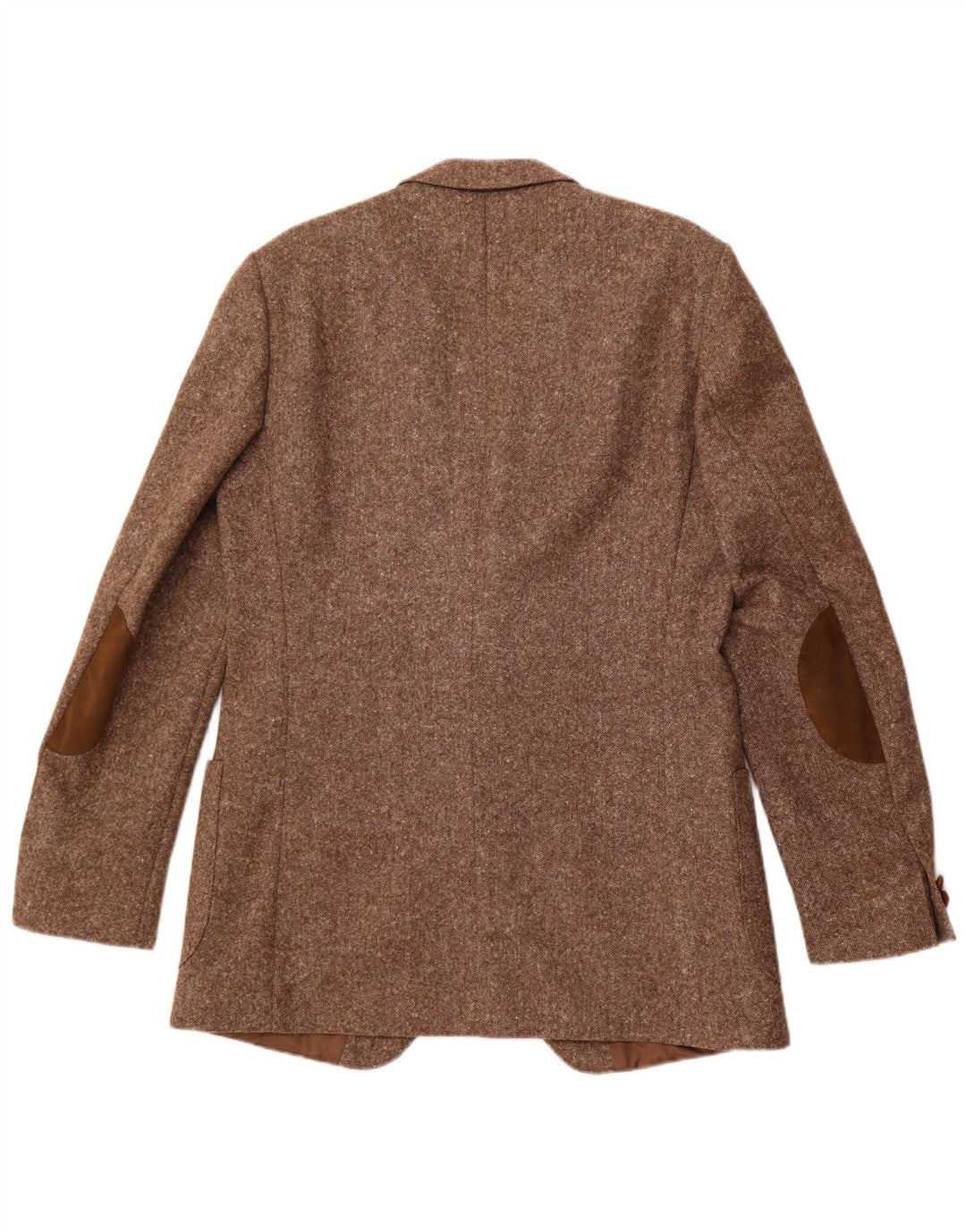 Jachetă pentru bărbați VINTAGE cu 2 nasturi, UK 38, maro mediu, lână nouă cu pete