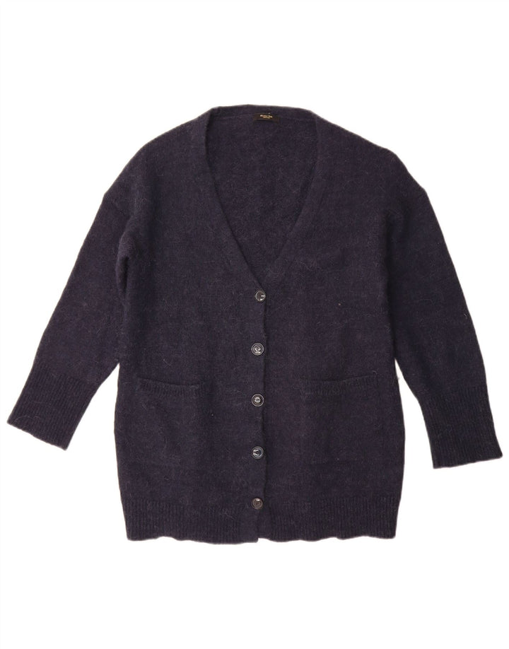 Pulover cardigan Massimo Dutti pentru femei UK 10 Poliamidă bleumarin mic