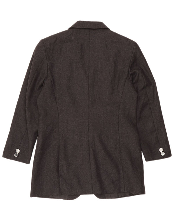 Jachetă vintage pentru femei cu paragate cu 3 nasturi, UK 14, gri mediu