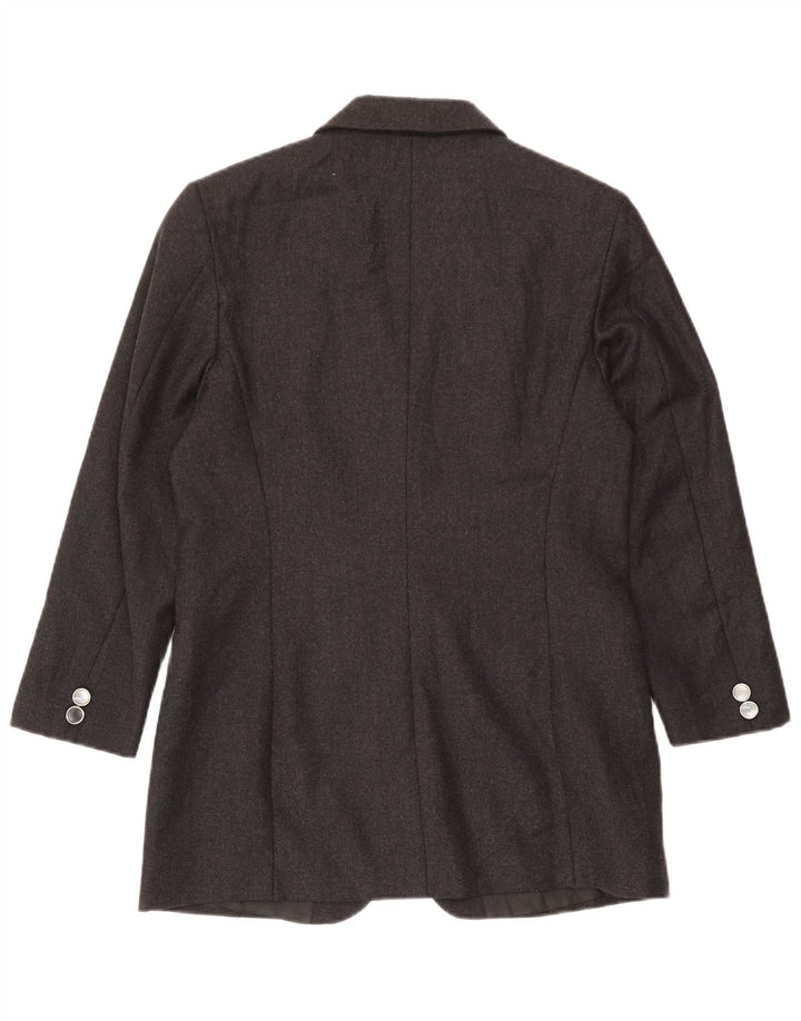 Jachetă vintage pentru femei cu paragate cu 3 nasturi, UK 14, gri mediu