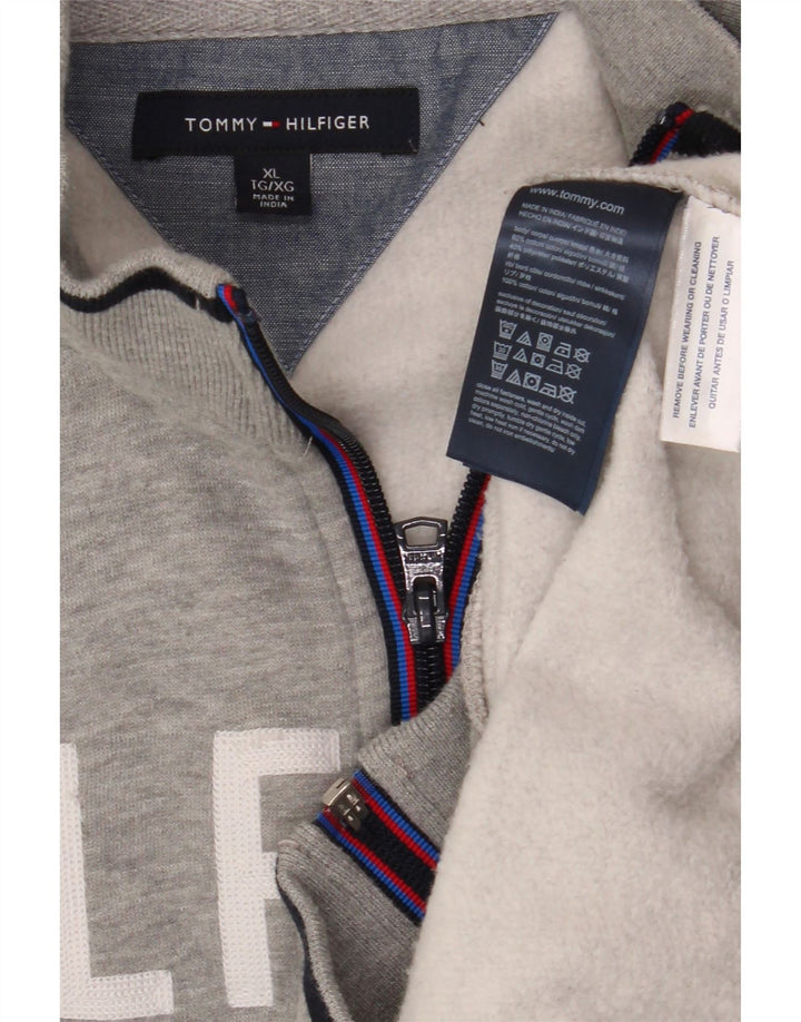TOMMY HILFIGER Trening grafic pentru bărbați, XL, bumbac gri