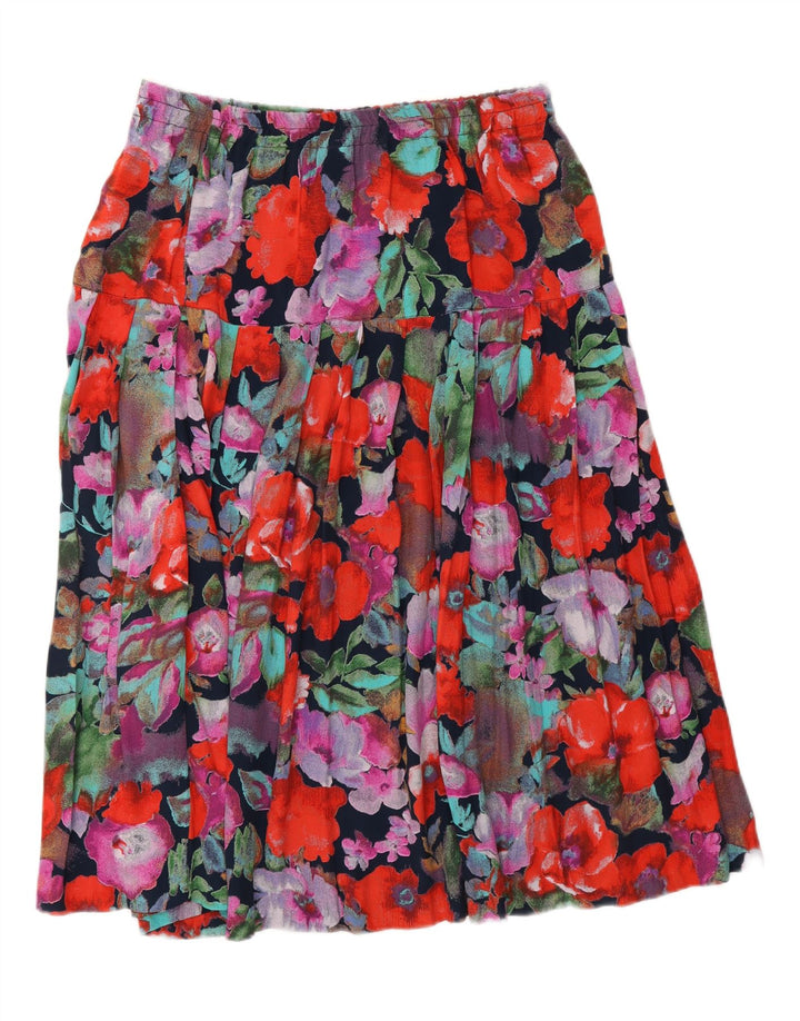 VINTAGE Fusta A-Line Femei L30 L30 Multicolor Floral