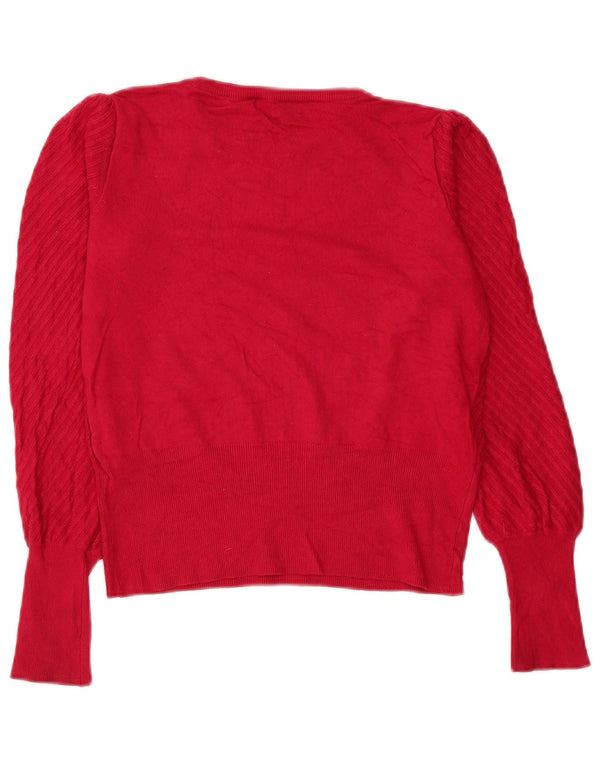 Pulover pentru femei Marks & Spencer Crop Boat Gât, UK 10 Small Red