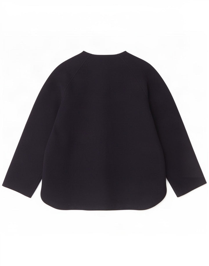 Jachetă Bomber Massimo Dutti pentru femei UK 16 mare, lână bleumarin