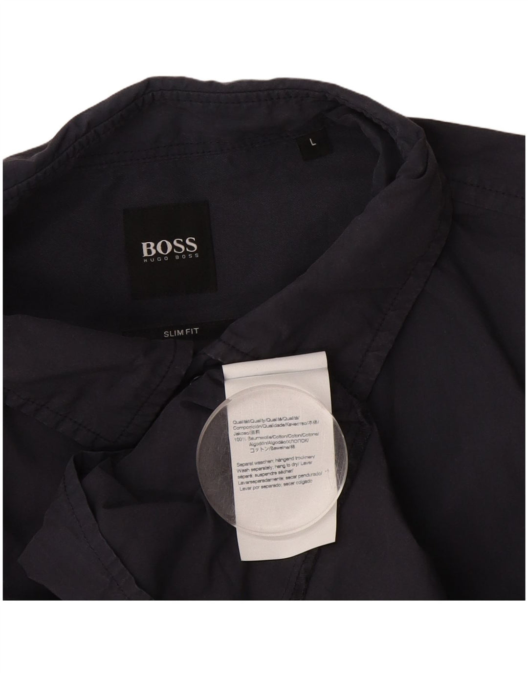Cămașă pentru bărbați Hugo Boss Slim Fit, mare, albastru, bumbac
