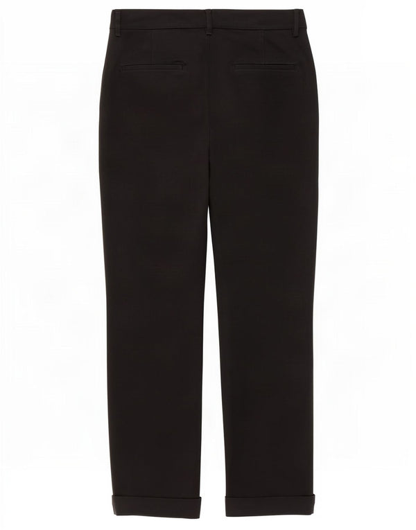 Pantaloni de costum drepți pentru femei Zara EU 36 XS L26 L27 Bumbac negru