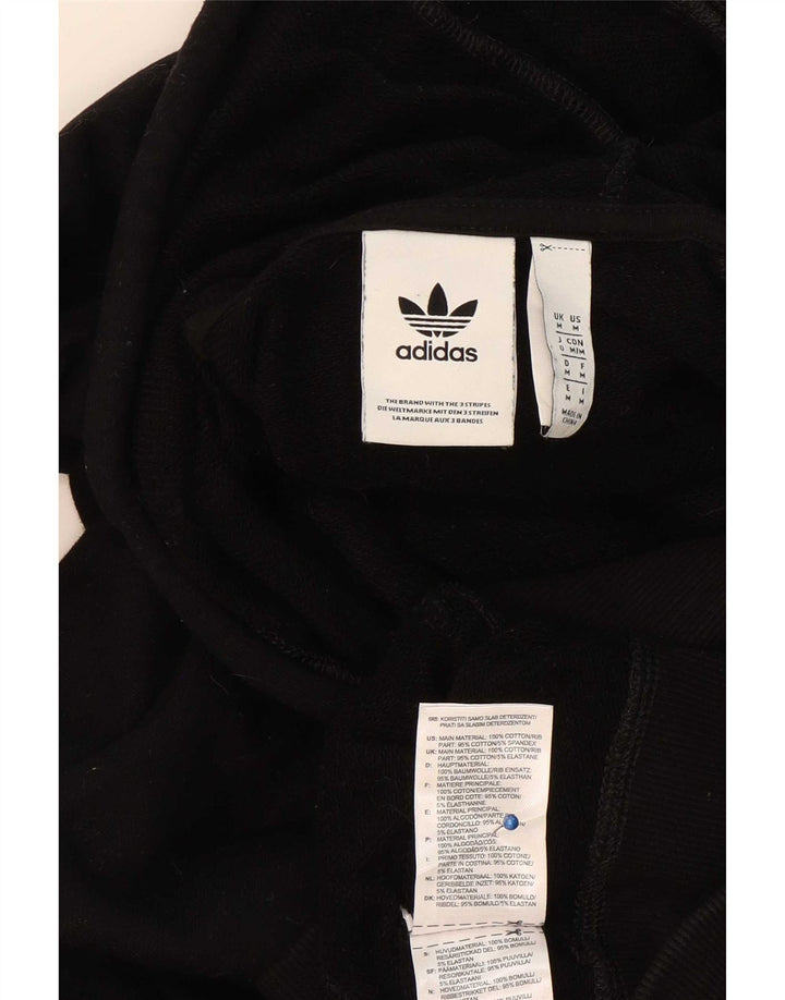Pulover Adidas pentru bărbați, bumbac mediu negru