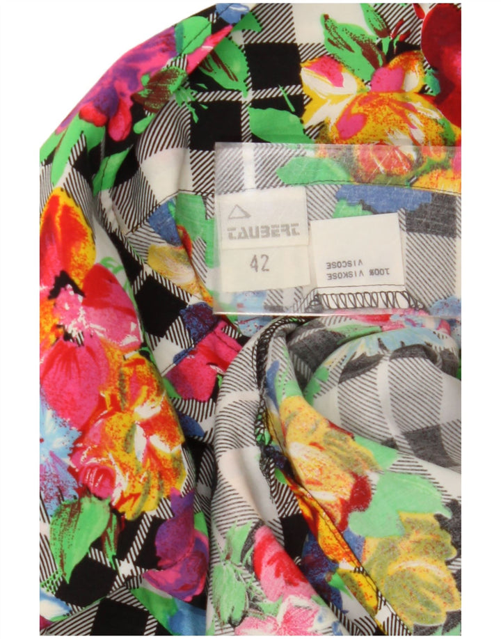 Jachetă Vintage pentru femei supradimensionată IT 42 Medium Multicolor Viscose
