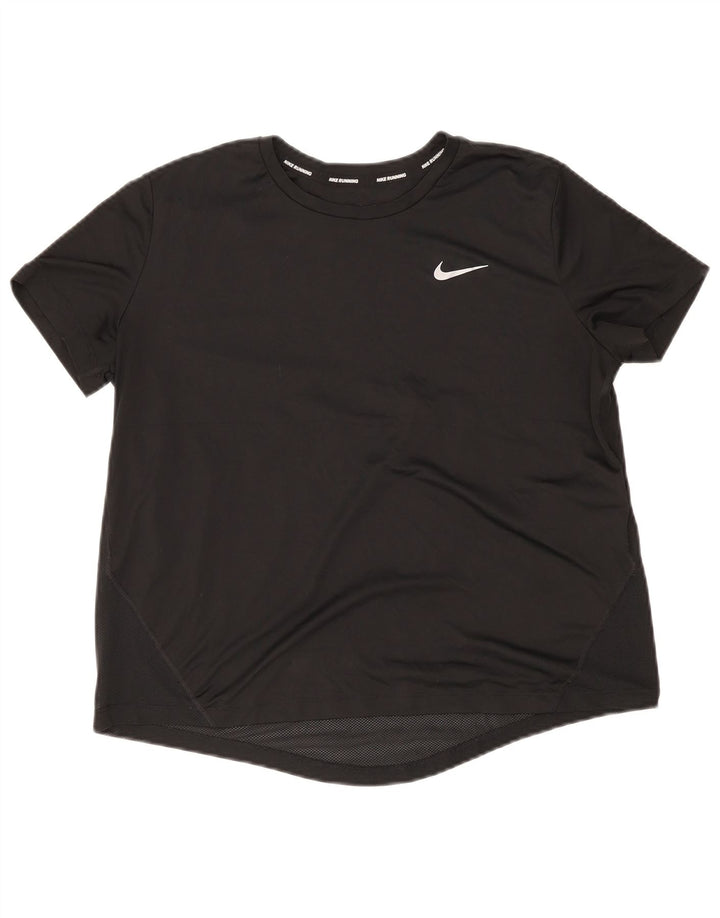 Tricou Nike Dri Fit pentru femei Top UK 16 Poliester negru mare
