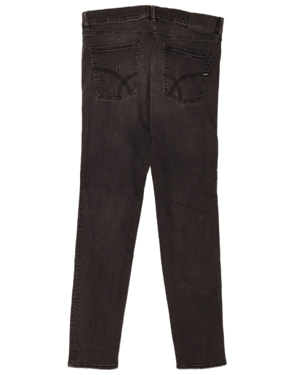 Blugi slim pentru bărbați Gas Slim Distressed W33 L34 bumbac negru