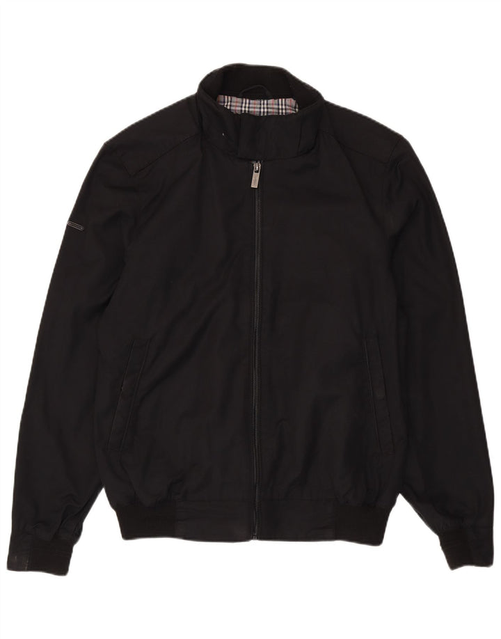 Jachetă Bomber Superdry pentru bărbați UK 40, mare, negru, bumbac
