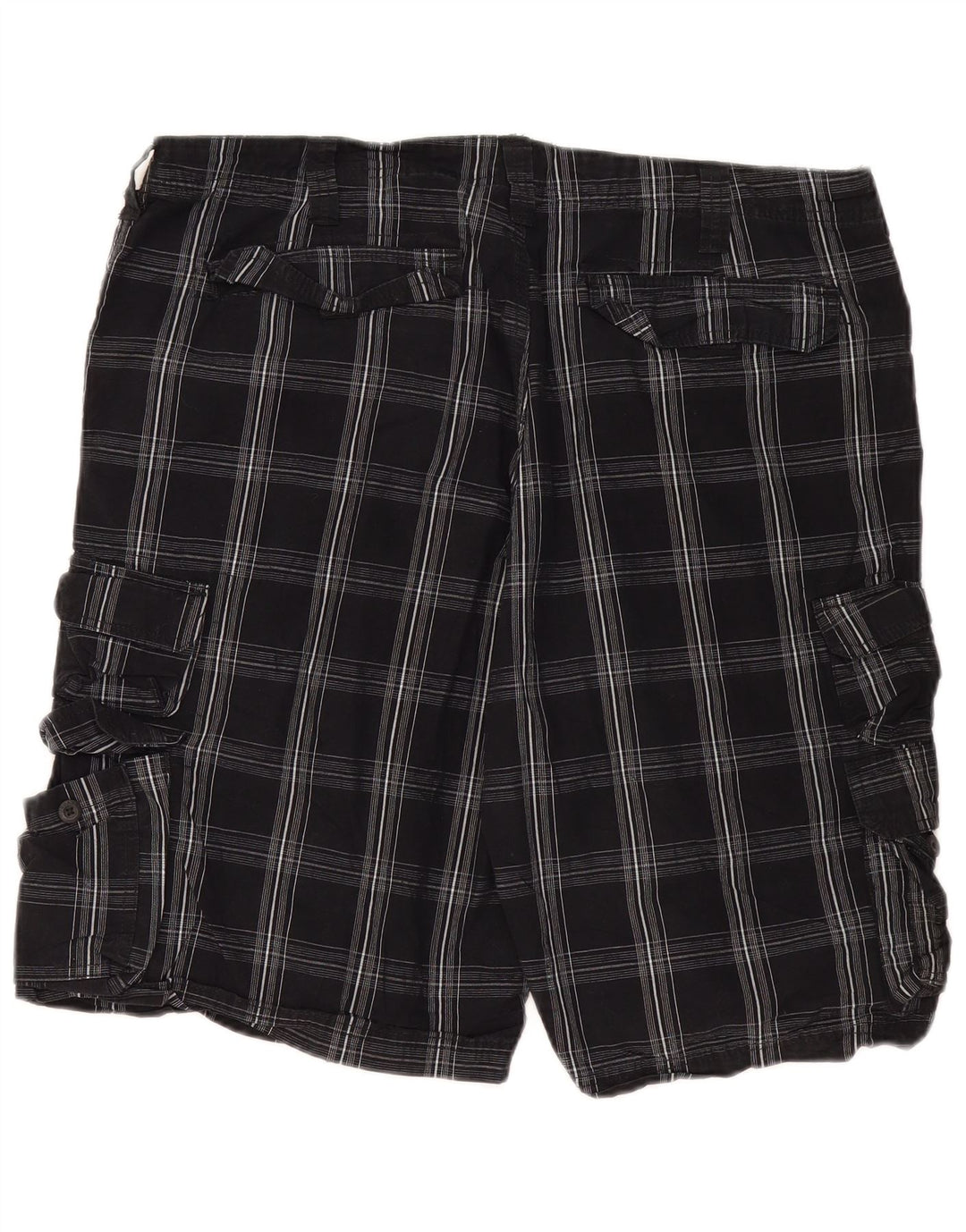 Pantaloni scurți cargo pentru bărbați Lee W40 XL, bumbac negru cu carouri