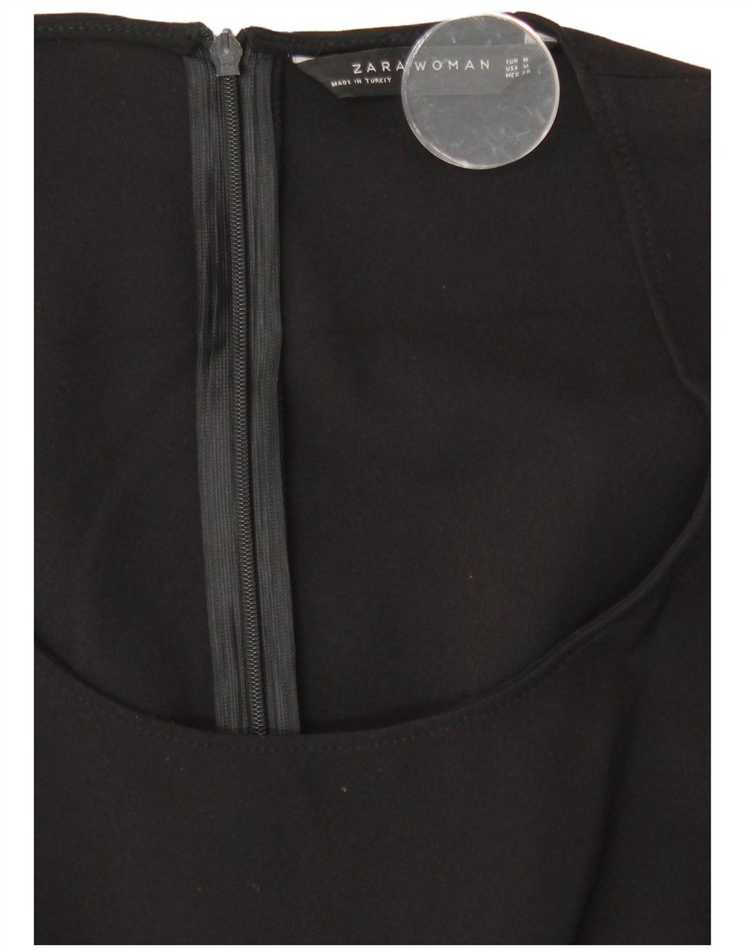 Rochie bodycon fără mâneci pentru femei Zara UK 12 Poliester mediu negru