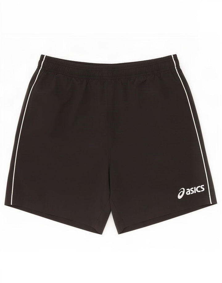 Pantaloni scurți sport Asics pentru bărbați, poliester mediu negru