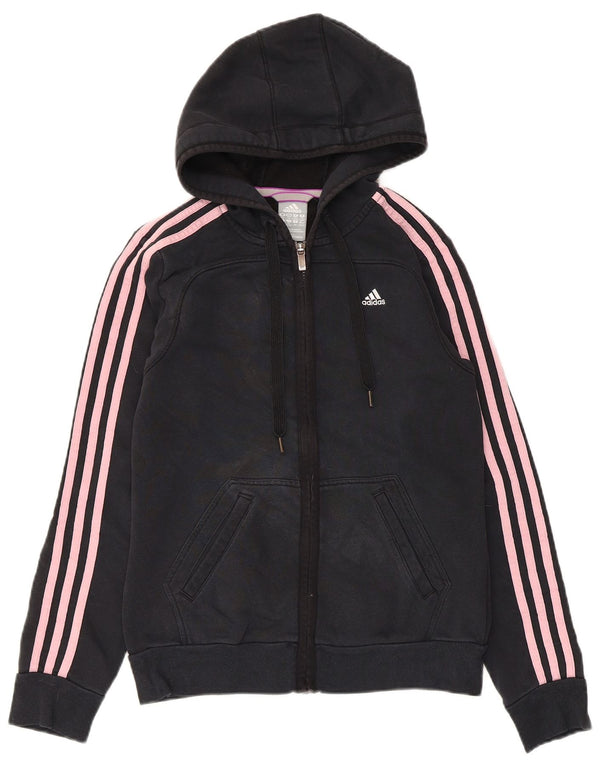 Pulover Adidas Climalite Zip Hoodie pentru femei UK 4/6 XS Negru