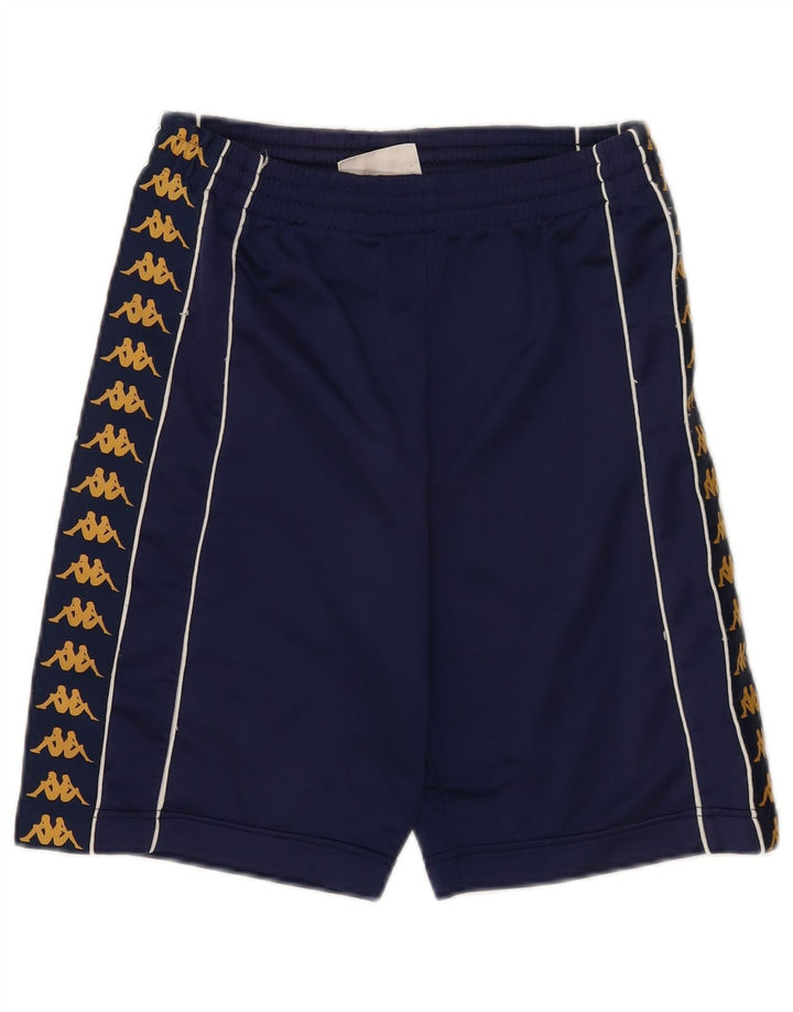 Pantaloni scurți de sport grafic Kappa pentru bărbați, poliester mici, bleumarin