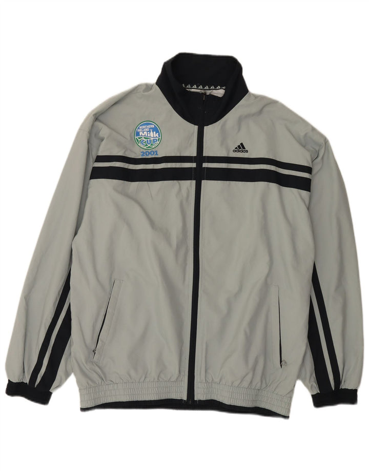 Jachetă de trening pentru bărbați Adidas UK 38/40 Gri mediu