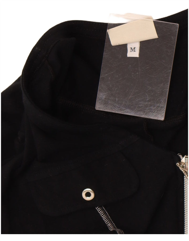 Combi cu mânecă scurtă pentru femei Sisley UK 12, bumbac mediu negru