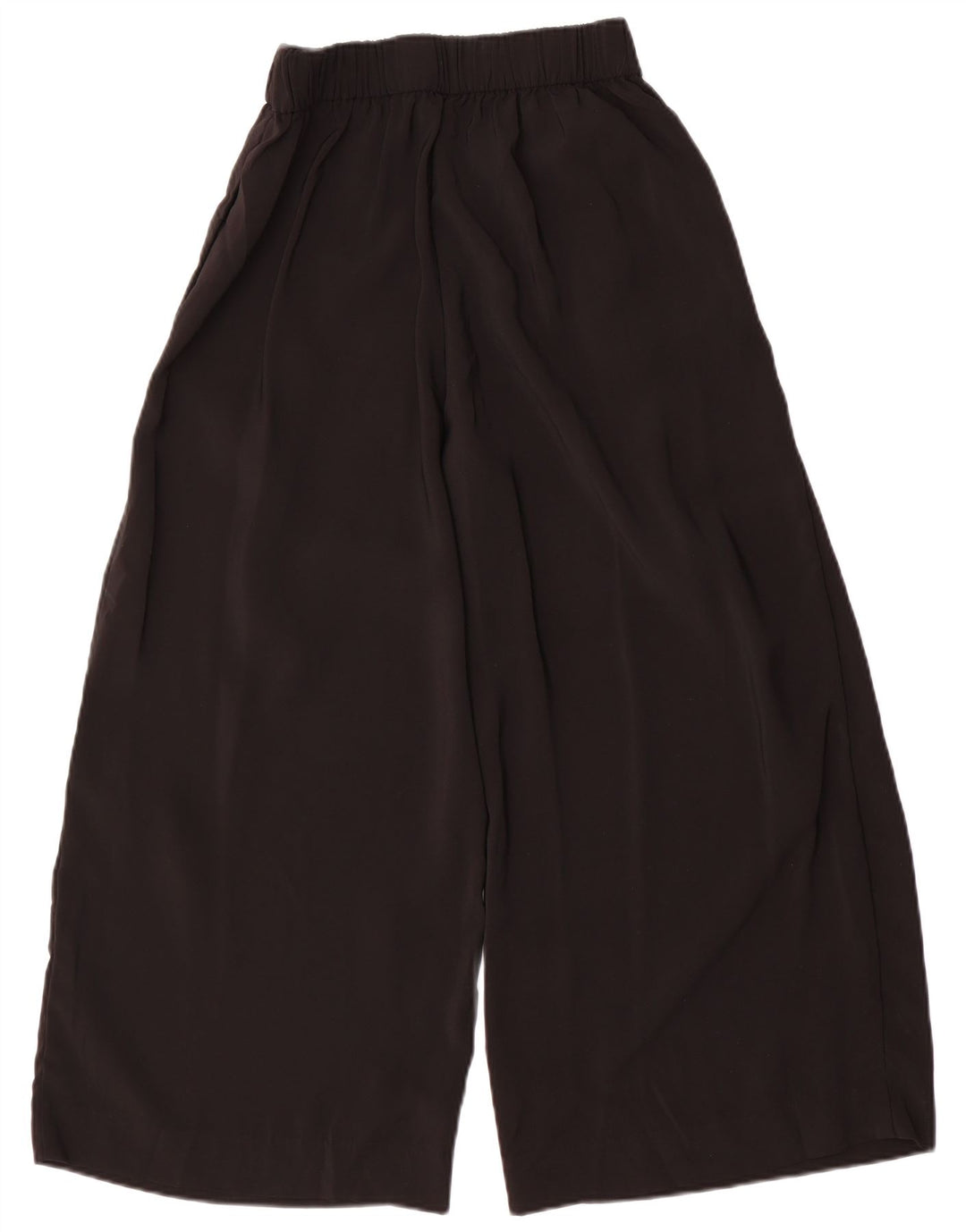 Pantaloni tăiați pentru femei Zara cu picioare largi Mediu L30 L24 Poliester negru