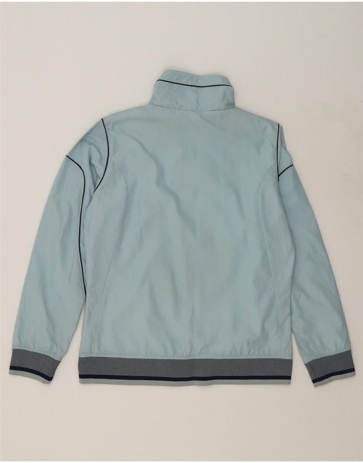 ASICS Womens Tracksuit Top Jacket UK 14 Medium Blue Colourblock Polyester Vintage Asics and Second-Hand Asics from Messina Hembry 