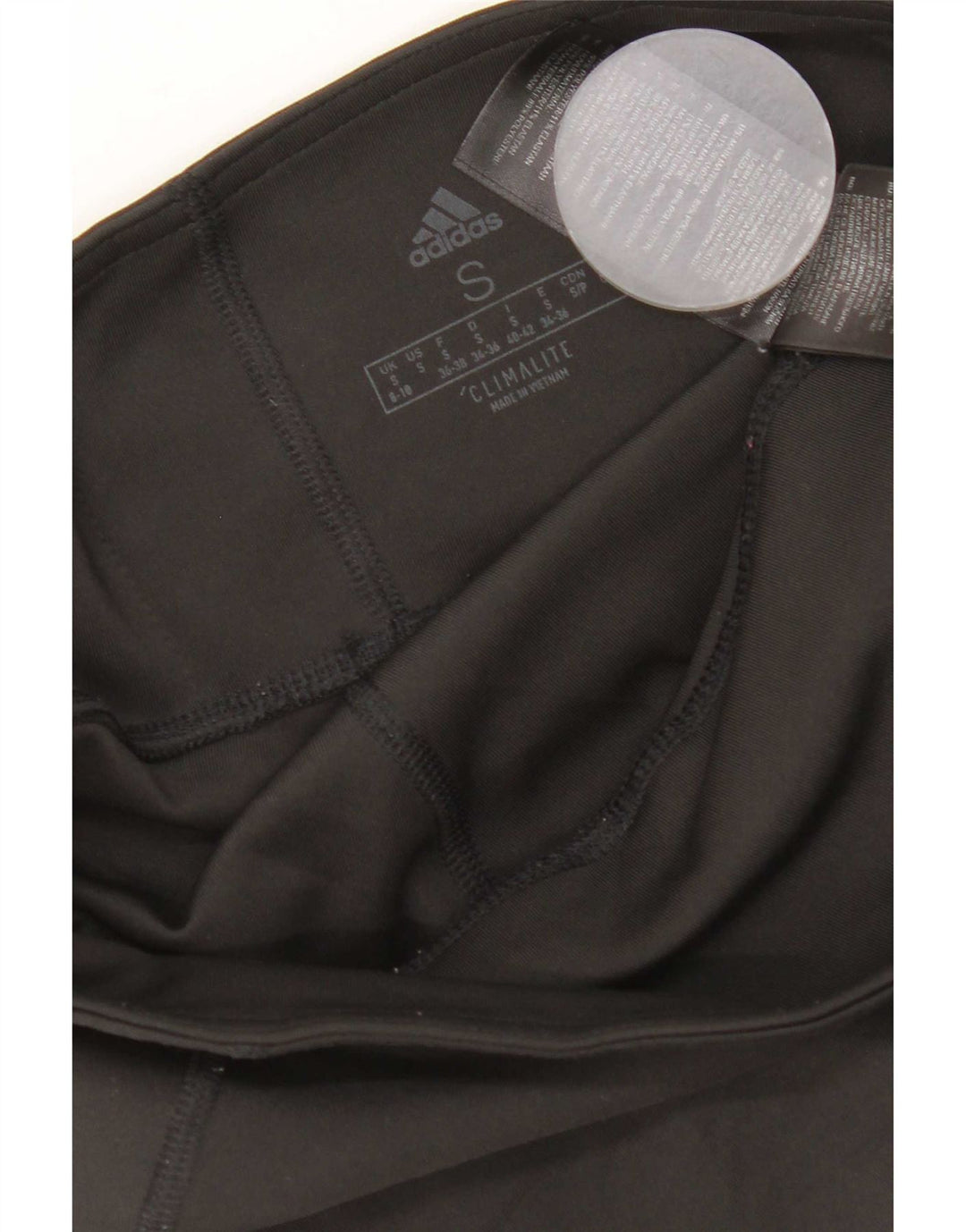 Leggings Adidas Climalite Capri pentru femei UK 8/10 Poliester negru mic