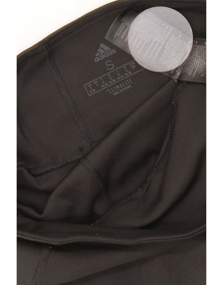 Leggings Adidas Climalite Capri pentru femei UK 8/10 Poliester negru mic