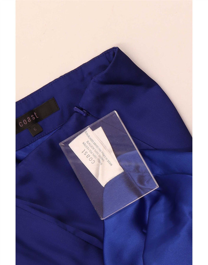 Rochie asimetrică fără bretele pentru femei Coast UK 6 XS poliester albastru