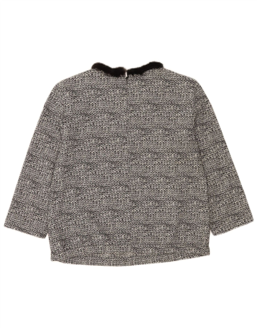 Bluză Crop pentru femei Cavalli cu mâneci 3/4 Top IT 40 Bumbac negru mic