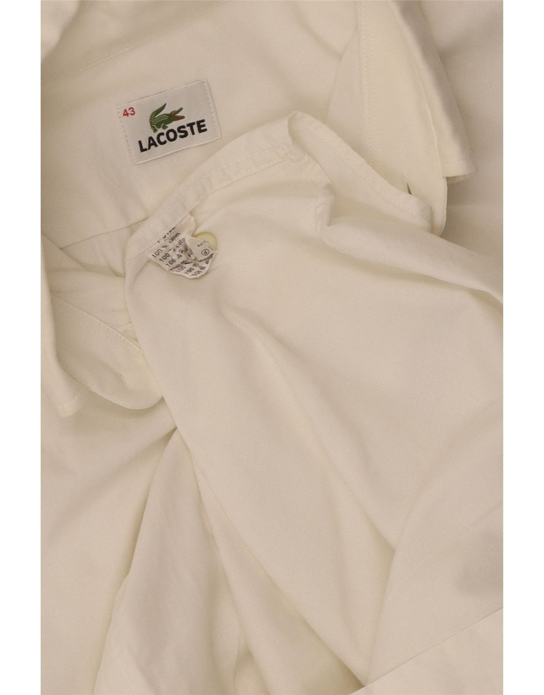 Cămașă bărbați Lacoste Mărimea 43 Bumbac alb mare