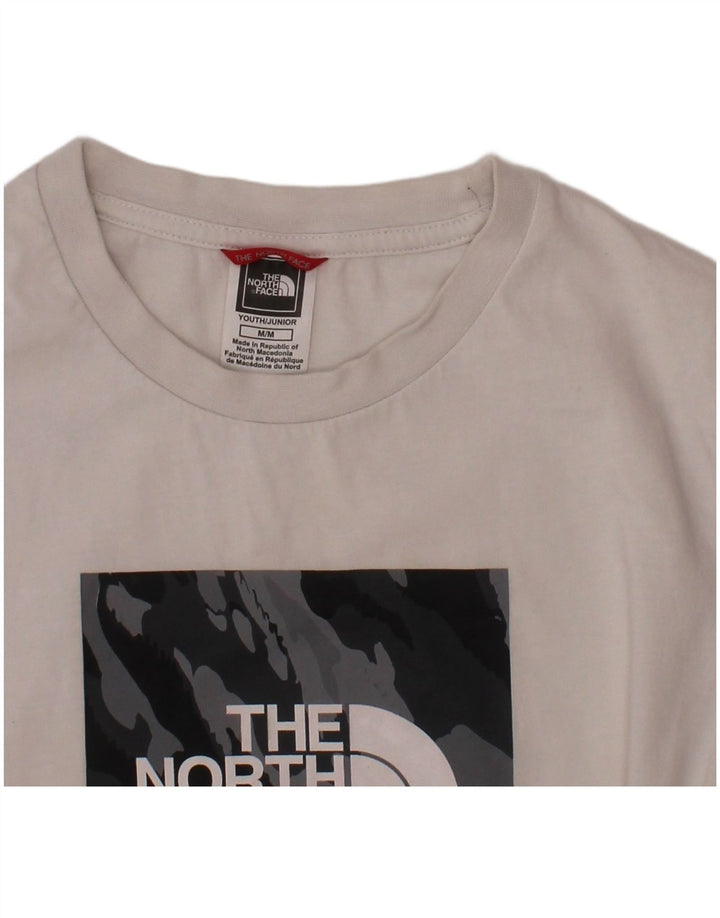 Tricou grafic pentru băieți THE NORTH FACE Top 9-10 ani alb mediu