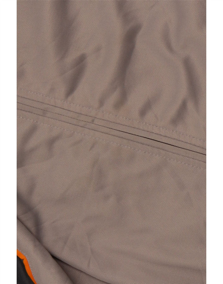 Jachetă de trening BRUGI pentru bărbați, gri mediu, poliester color bloc