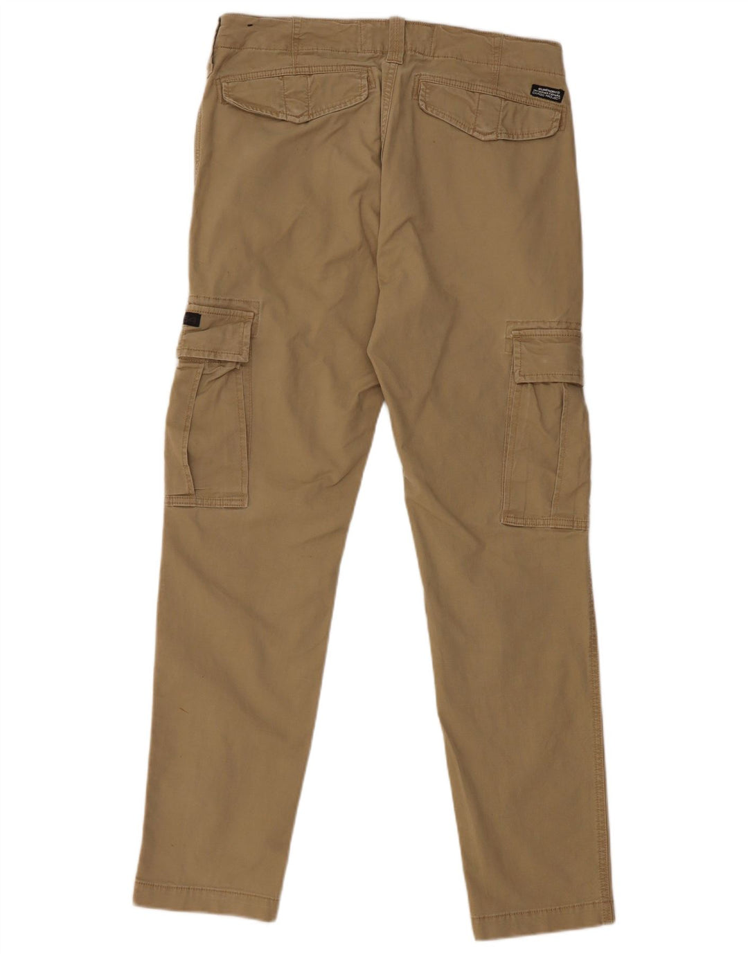 SUPERDRY Pantaloni cargo subțiri pentru bărbați L32 L32 bumbac bej
