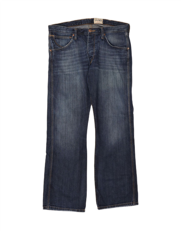 WRANGLER Womens Miles Bootcut Jeans W36 L32 Blue Cotton