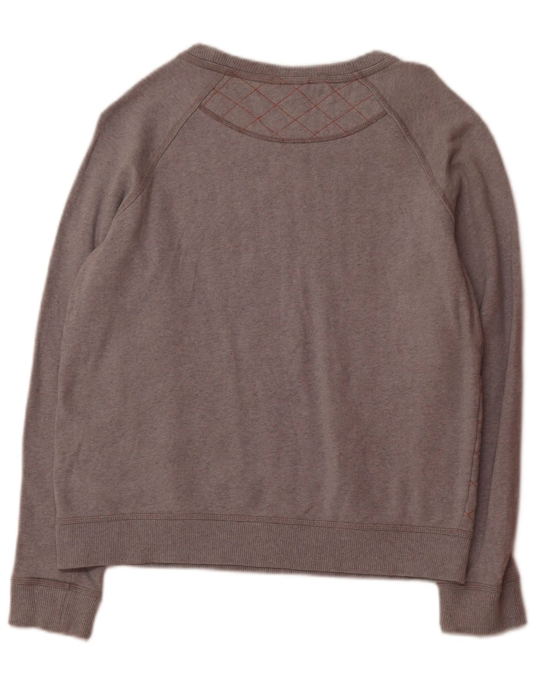 PATAGONIA Womens Sweatshirt Jumper UK 14 Medium Grey Argyle/Diamond Cotton