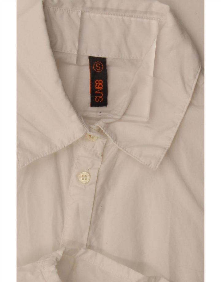 Sun68 Rochie cămașă pentru femei UK 10 Small White