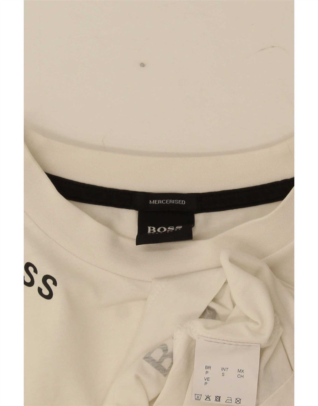 Tricou grafic pentru bărbați Hugo Boss Top mic din bumbac alb