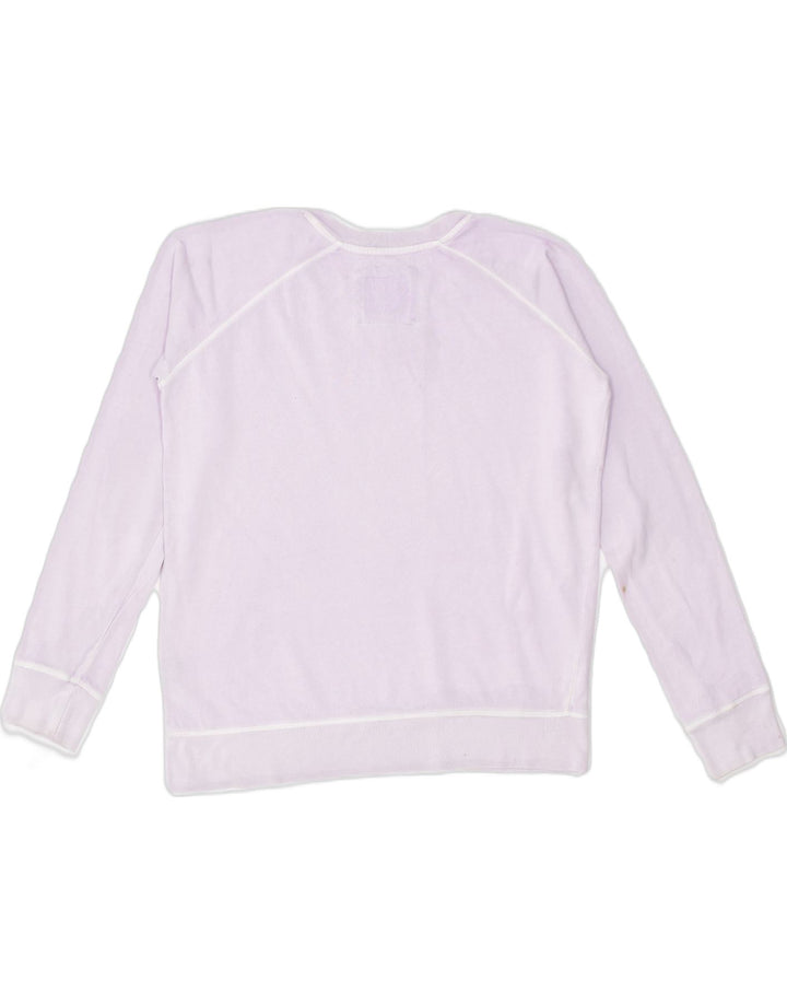 CREW CLOTHING Womens Sweatshirt Jumper US 12 XL Purple Cotton | Vintage | Thrift | Second-Hand | Used Clothing | Messina Hembry 