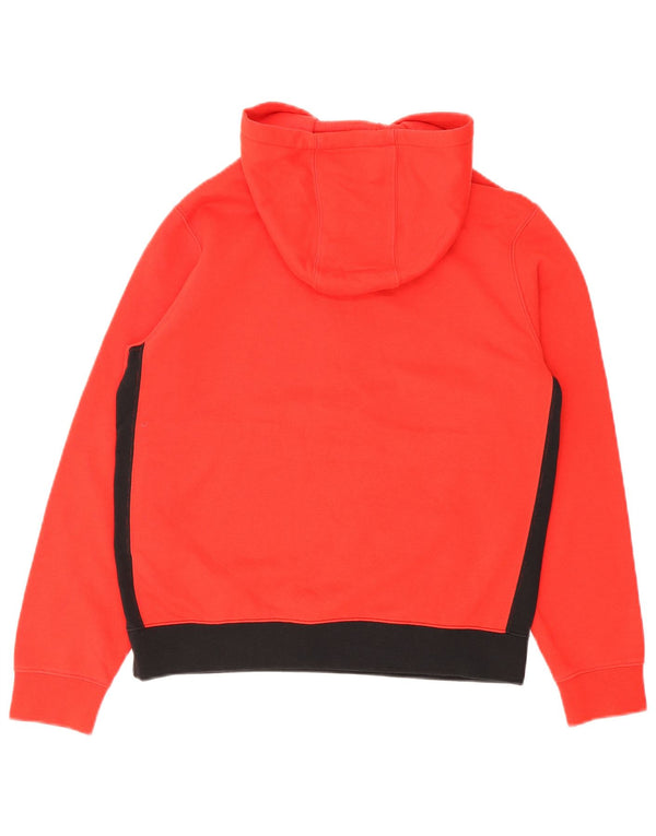 Pulover Nike pentru băieți, cu fermoar, cu glugă, 13-14 ani, XL, roșu