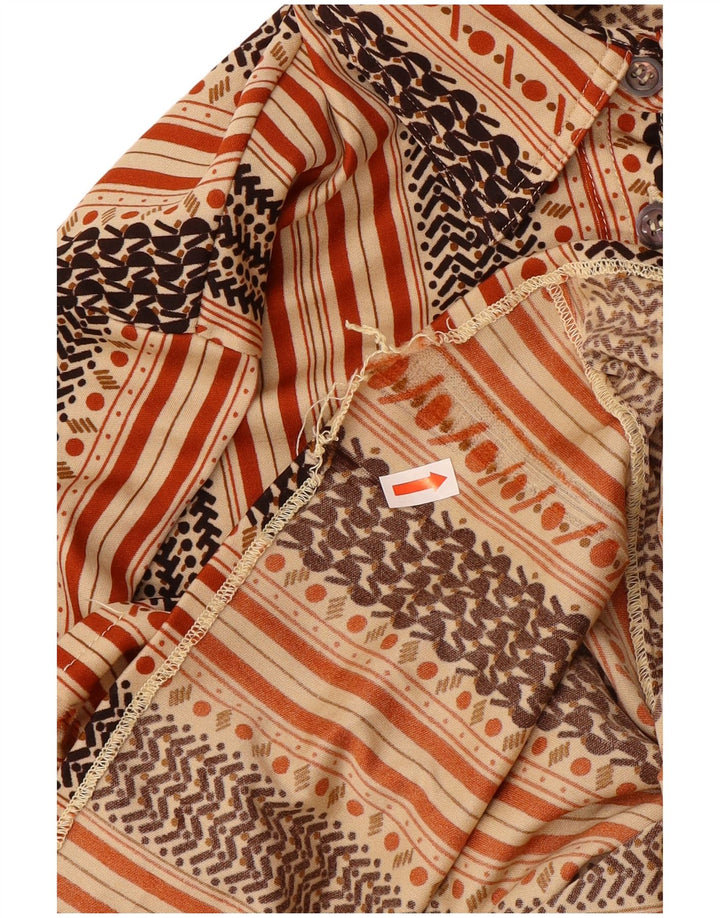 Cămașă de damă VINTAGE IT 50 XL Bej cu dungi