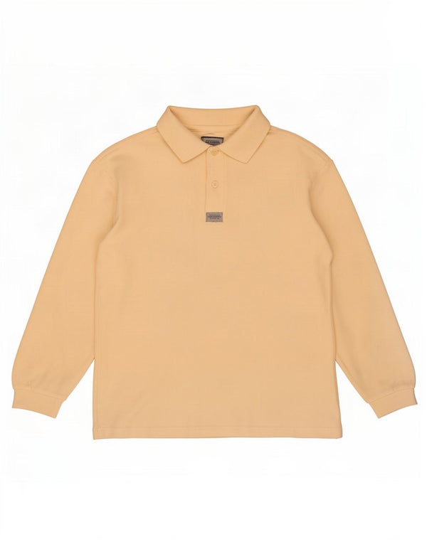 Cămașă polo cu mânecă lungă Levi's pentru bărbați, bumbac galben mic