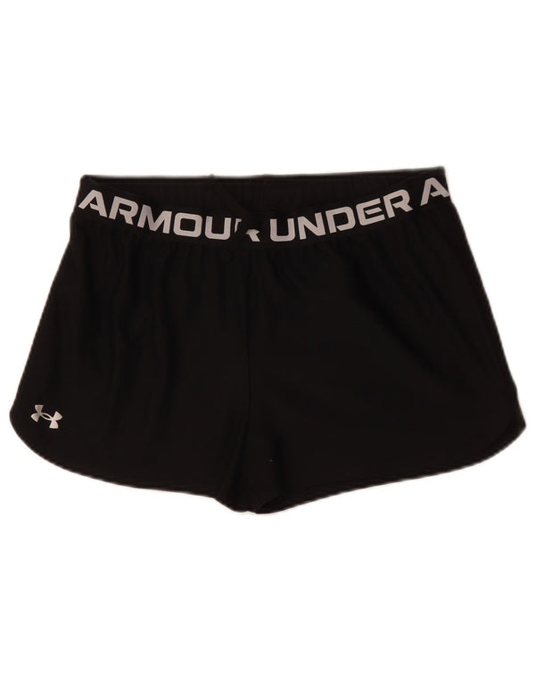 Pantaloni scurți sport grafic pentru fete UNDER ARMOUR 13-14 ani XL poliester negru