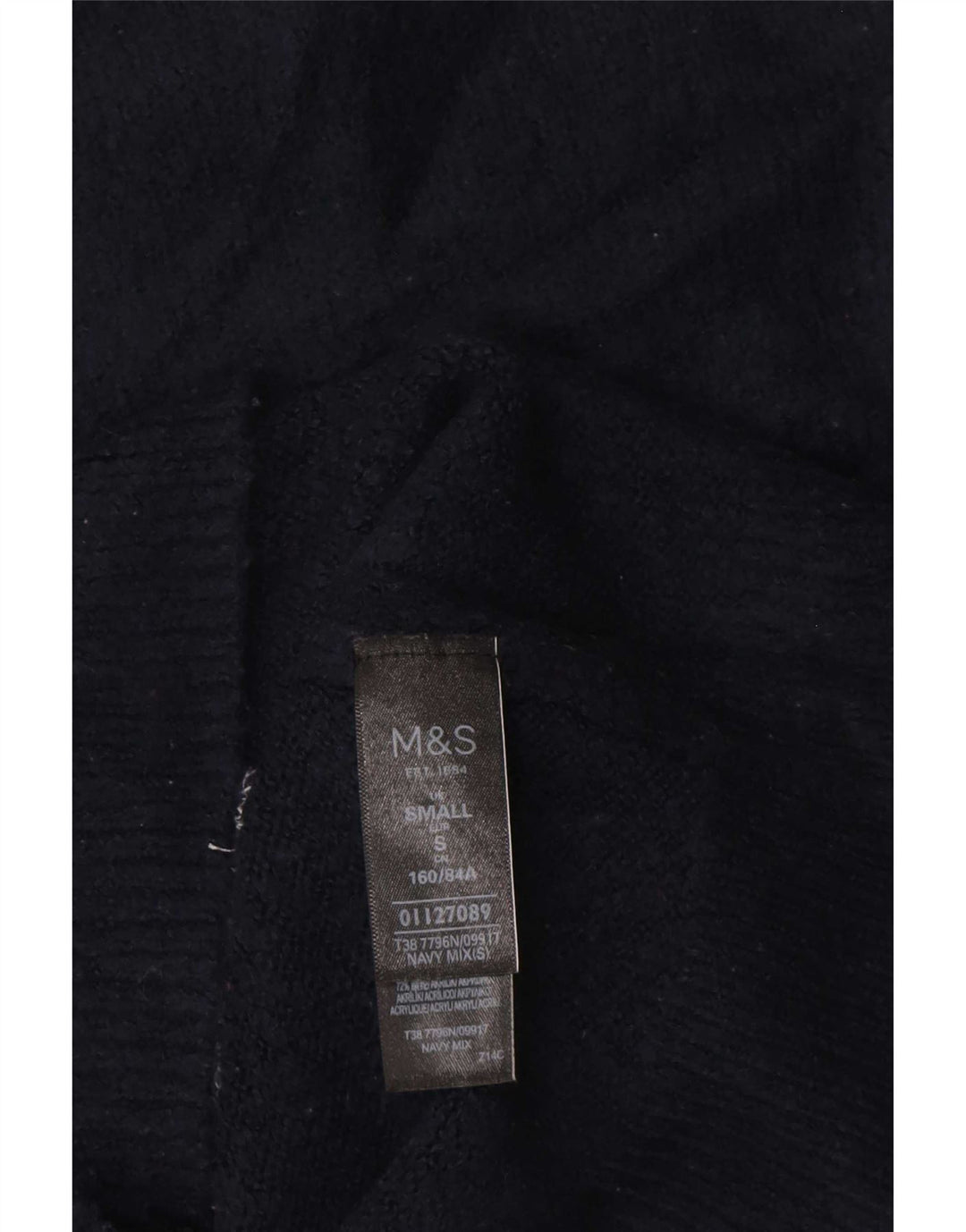 Pulover cu gât țestoasă pentru femei Marks & Spencer UK 10 Mic bleumarin