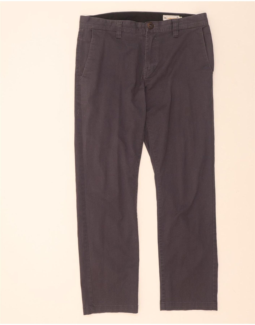 Pantaloni chino drepti pentru bărbați Volcom W34 L32 bumbac gri