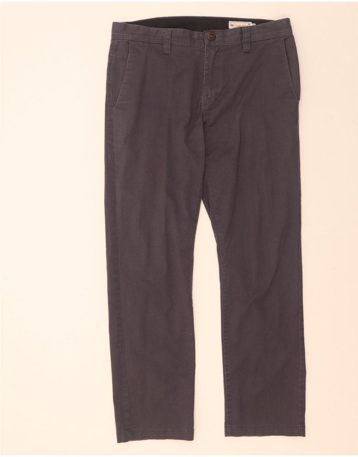 Pantaloni chino drepti pentru bărbați Volcom W34 L32 bumbac gri