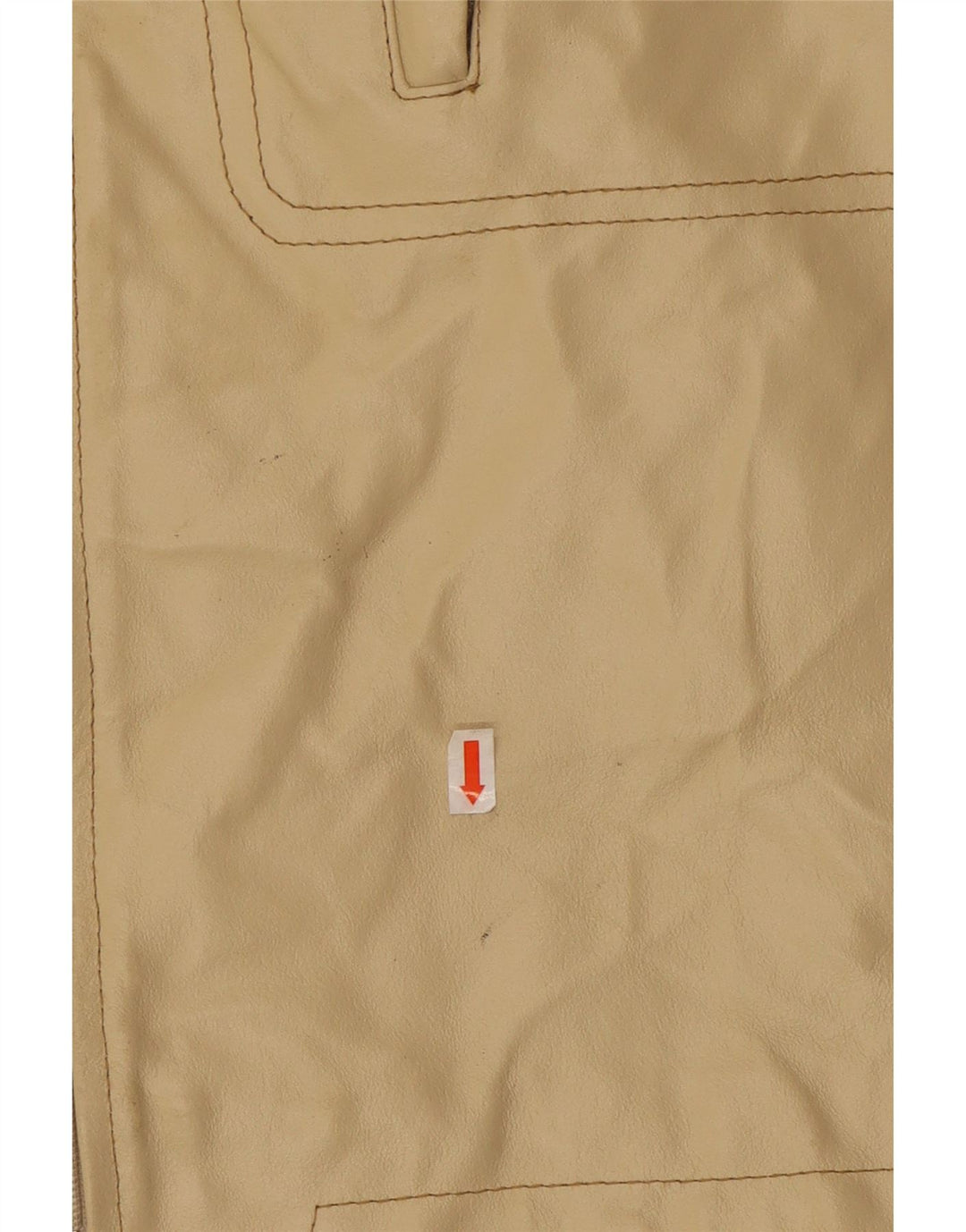 Jachetă de piele pentru bărbați VINTAGE UK 40, mare, bej, piele