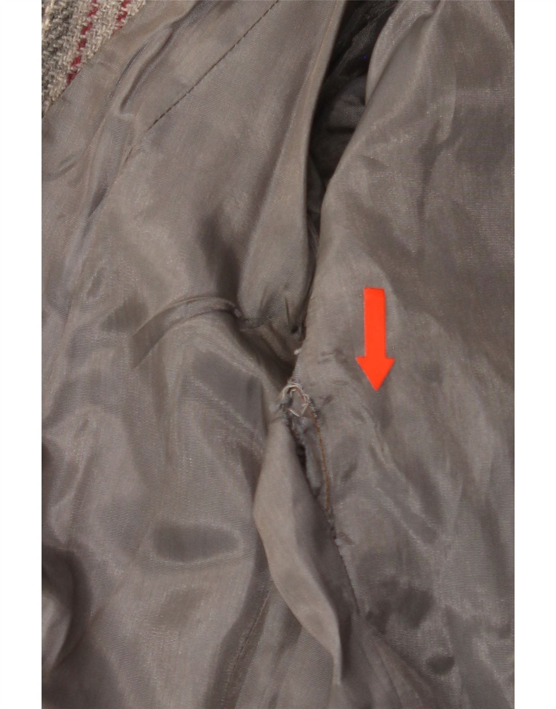 VINTAGE Womens 2 Button Blazer Jacket UK 10 Small Grey Pinstripe Vintage Vintage and Second-Hand Vintage from Messina Hembry 