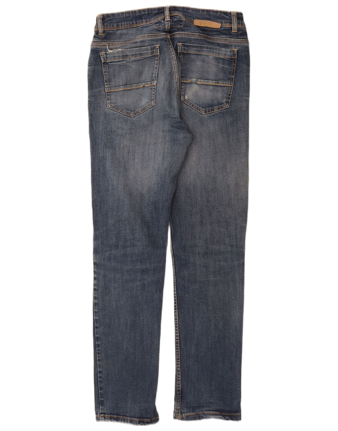 Dack's Blugi subțiri învechiți pentru femei IT 46 Large W30 L29 Blue Bumbac