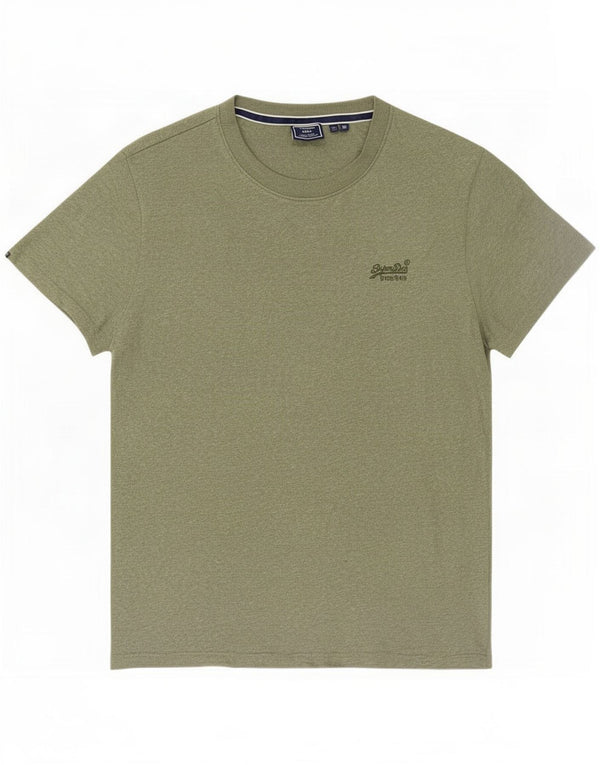 Tricou Superdry pentru bărbați Top XL, verde, bumbac cu pete