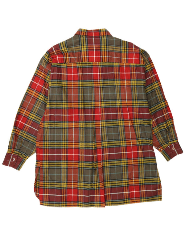 Blues Club rochie cămașă de flanel pentru femei EU 46 XL bumbac carouri multicolore