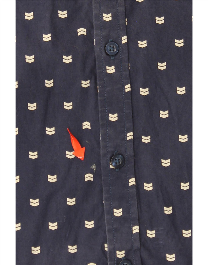 Cămașă cu mânecă scurtă pentru bărbați BILLABONG, bumbac cu pete, albastru marin mediu